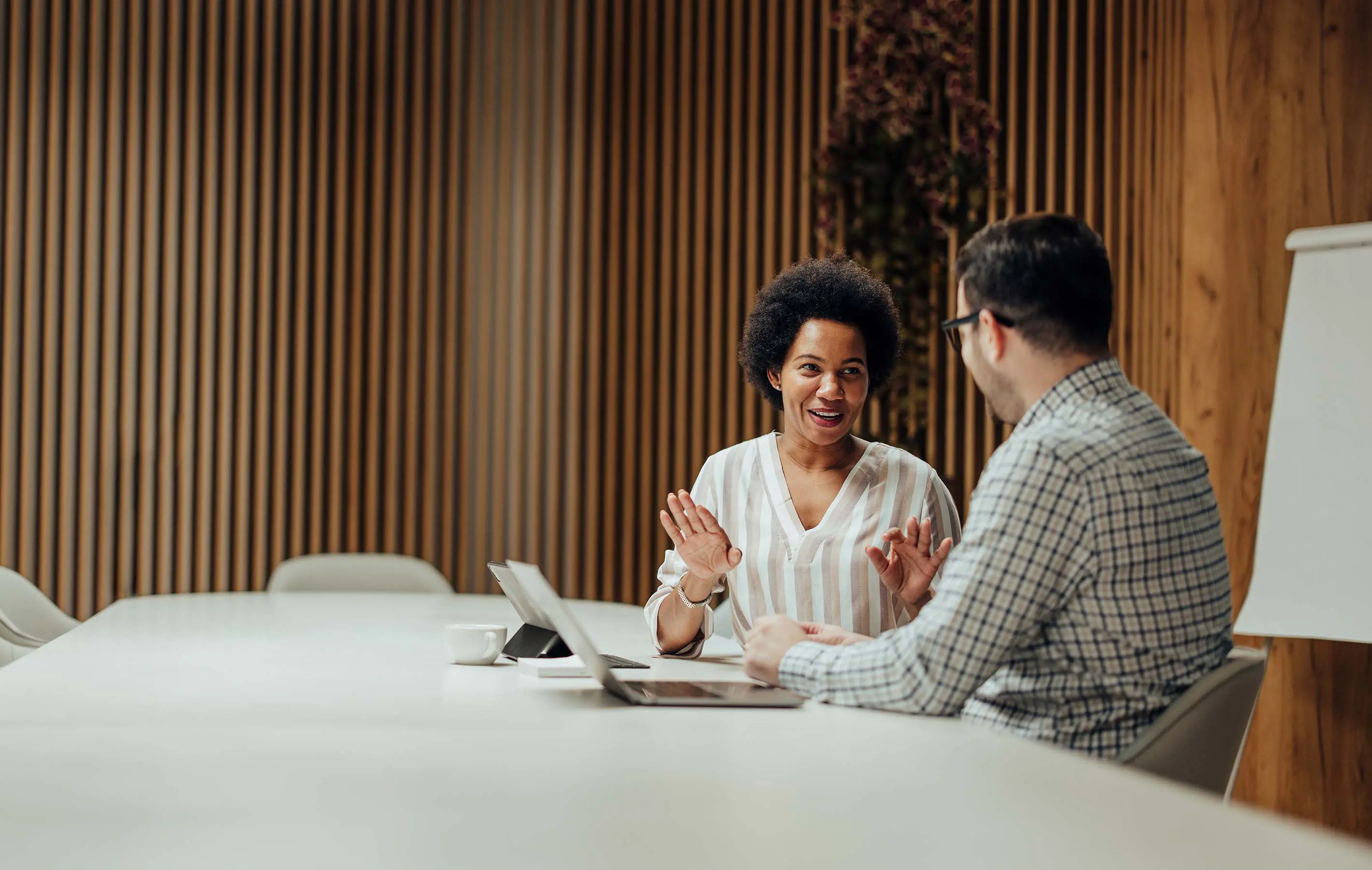 Professional IT consulting meeting